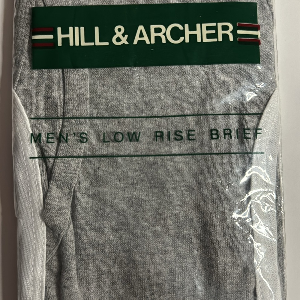 Vintage Rare New sealed package Hill & Archer Mens Briefs, Size Medium - Picture 5 of 6